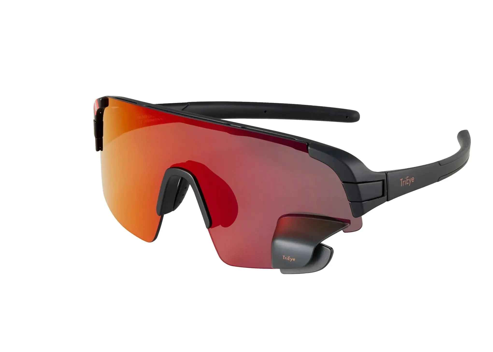 TriEye Safety Cycling Glasses - Integrated Rear-view Mirror - UV Protection Feeling My Adventure