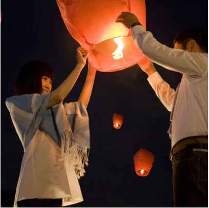 Dream Sky Lanterns - Colorful Kongming Wishes Feeling My Adventure