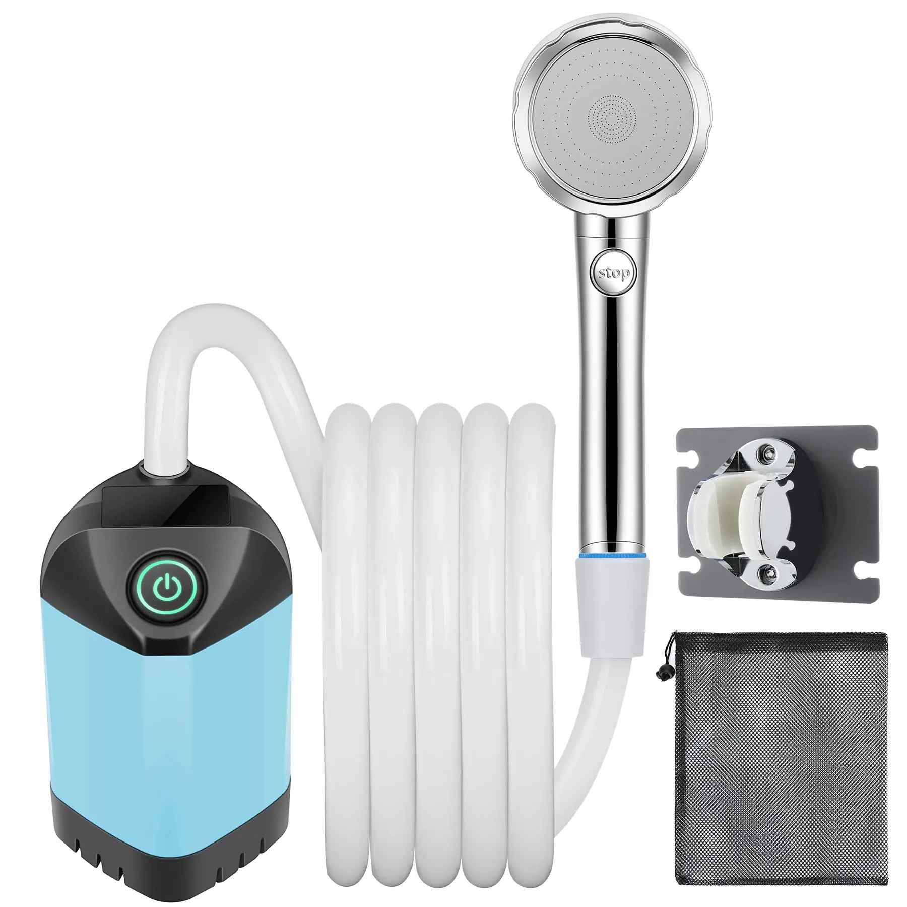 B013 Compact Camp Shower – Portable Refreshing Outdoor Shower (Blue) - Feeling My Adventure