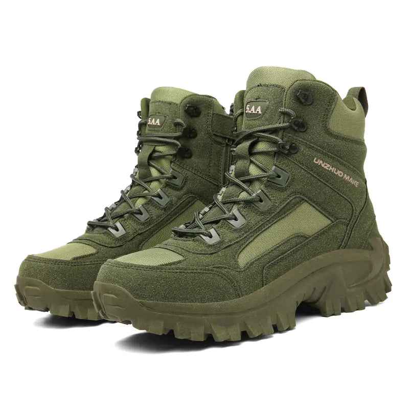 Men's High-Top Combat Hiking Boots for Fall/Winter Feeling My Adventure