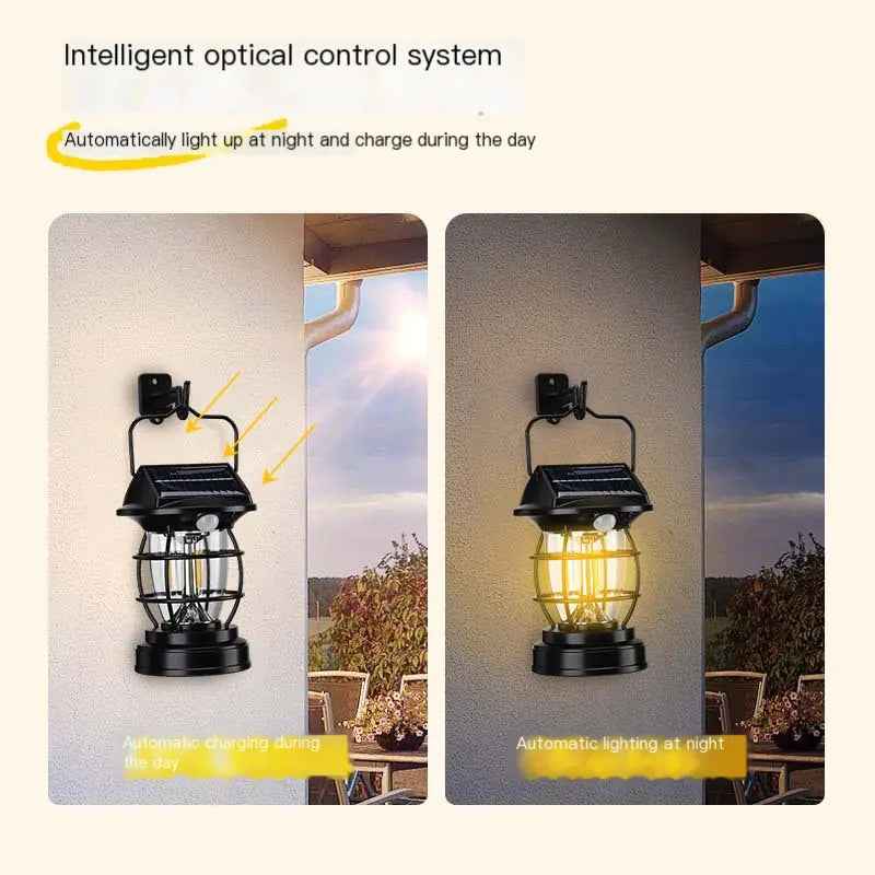 Outdoor Solar-Powered Camping Lantern - Waterproof & Vintage Feeling My Adventure