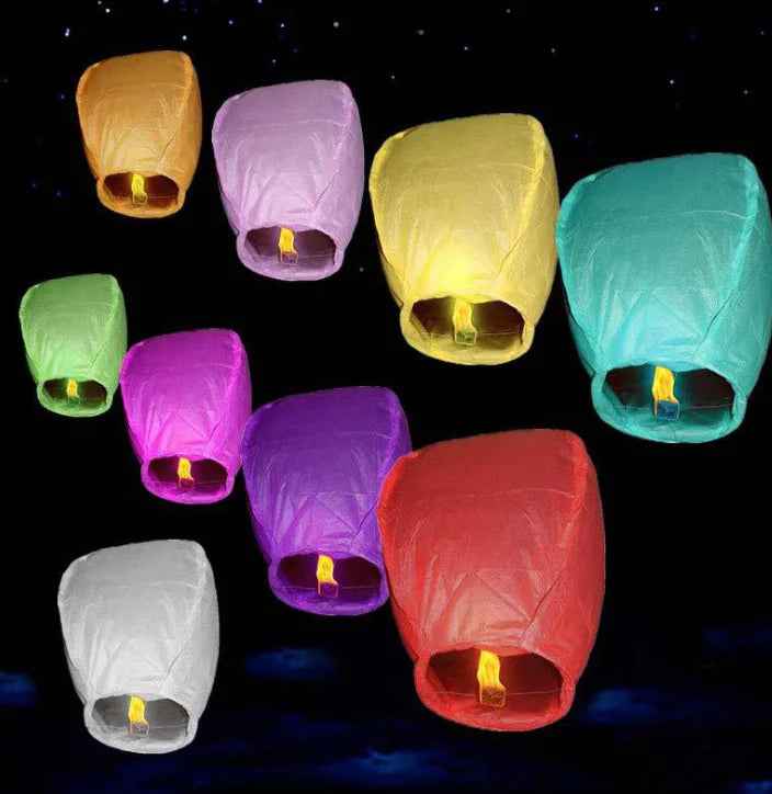 Dream Sky Lanterns - Colorful Kongming Wishes Feeling My Adventure