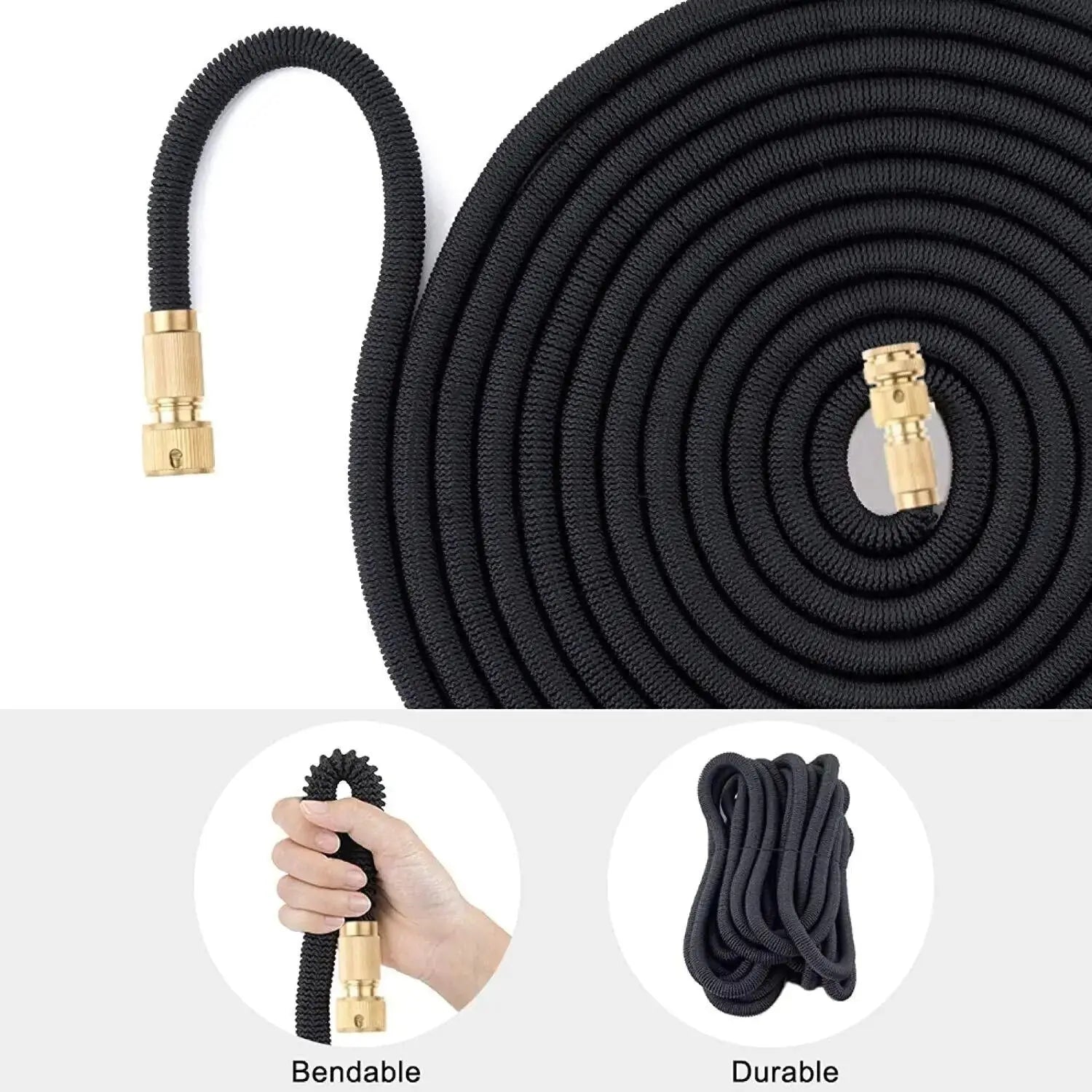 4X Stronger Deluxe Expandable Flexible Garden Hose Water Hose 25, 50, 75, 100FT Feeling My Adventure