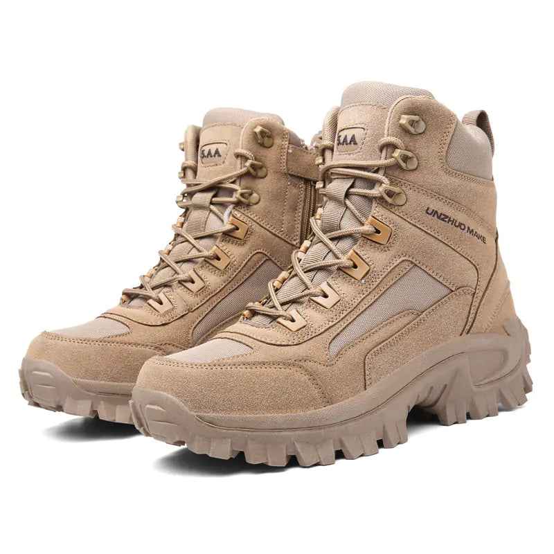 Men's High-Top Combat Hiking Boots for Fall/Winter Feeling My Adventure