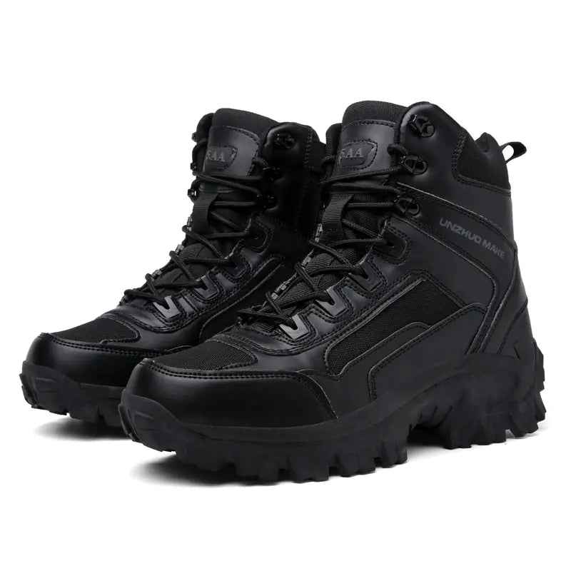 Men's High-Top Combat Hiking Boots for Fall/Winter Feeling My Adventure