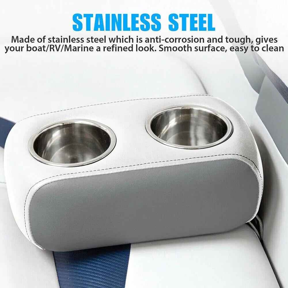 Universal Stainless Steel Cup Drink Holders for Car Boat Truck Marine Camper RV Feeling My Adventure