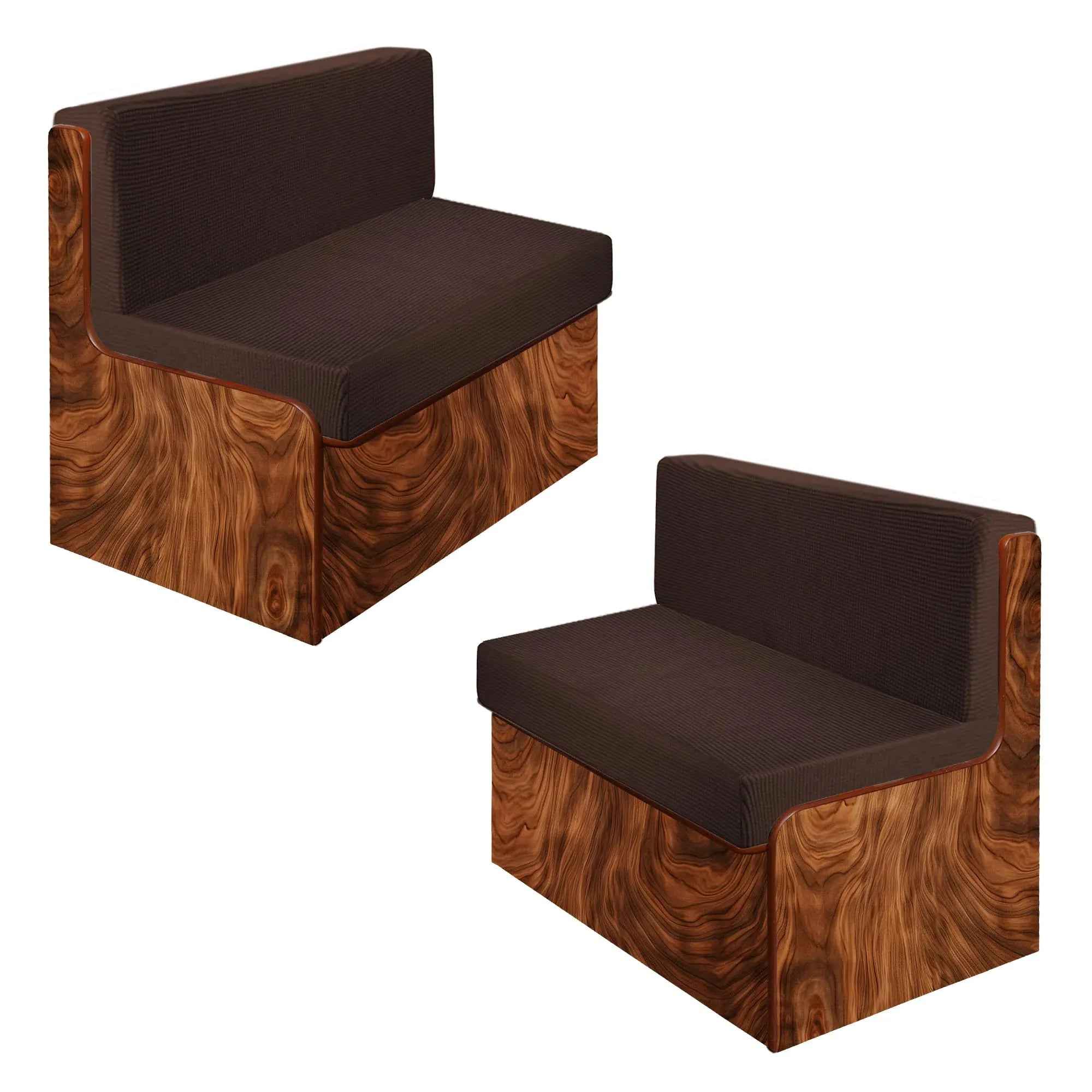 Rv Dinette Cushion CoversJacquard Stretchable Camper Cushion CoverRV Cushion SlipcoverRv Couch Cover Replacement for RV Camper Car Bench2 Backrest Covers and 2 Bench Covers (CheckeredCoffee) Feeling My Adventure