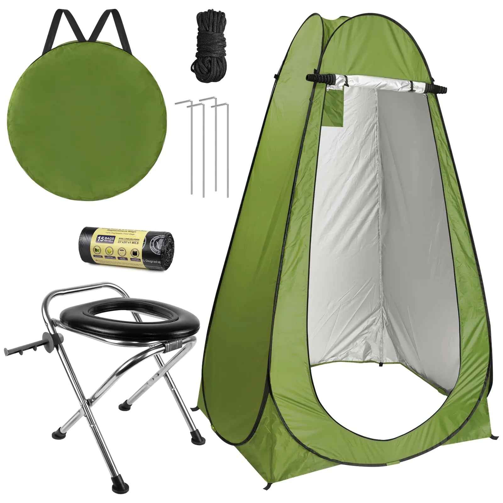 Portable Camping Toilet & Shower Tent Combo Feeling My Adventure