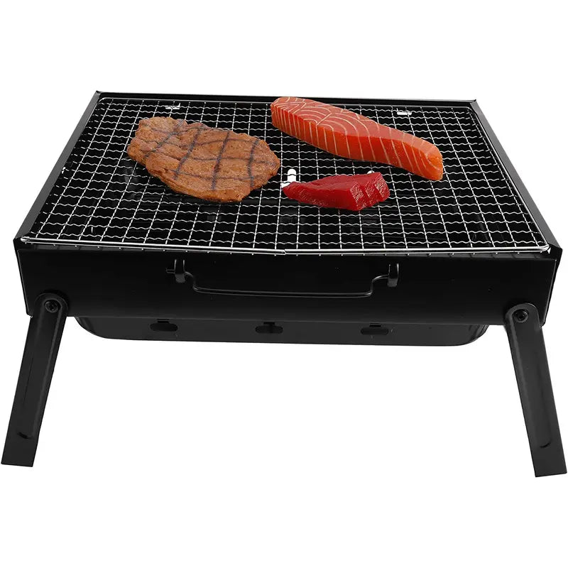 Portable Stainless Steel Charcoal Grill for Outdoor Use Feeling My Adventure