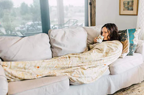 Milk Velvet Blanket, Burrito Blanket for Home Use Feeling My Adventure