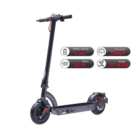 10inch Electric Scooter 36V 10H 350W For Adults Commuting Escooter, Max Speed 12.5 mph 220Lbs Max Load - Feeling My Adventure