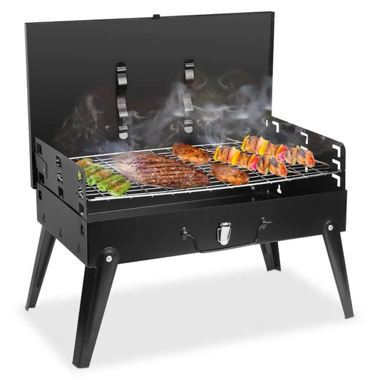Portable Foldable Charcoal BBQ Grill for Outdoor Camping & Picnics - Feeling My Adventure