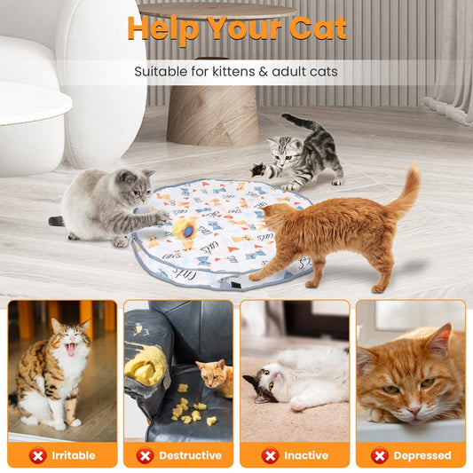 Rechargeable Interactive Cat Toy - Rolling Ball in Pouch - Feeling My Adventure