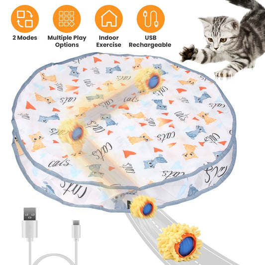Rechargeable Interactive Cat Toy - Rolling Ball in Pouch - Feeling My Adventure