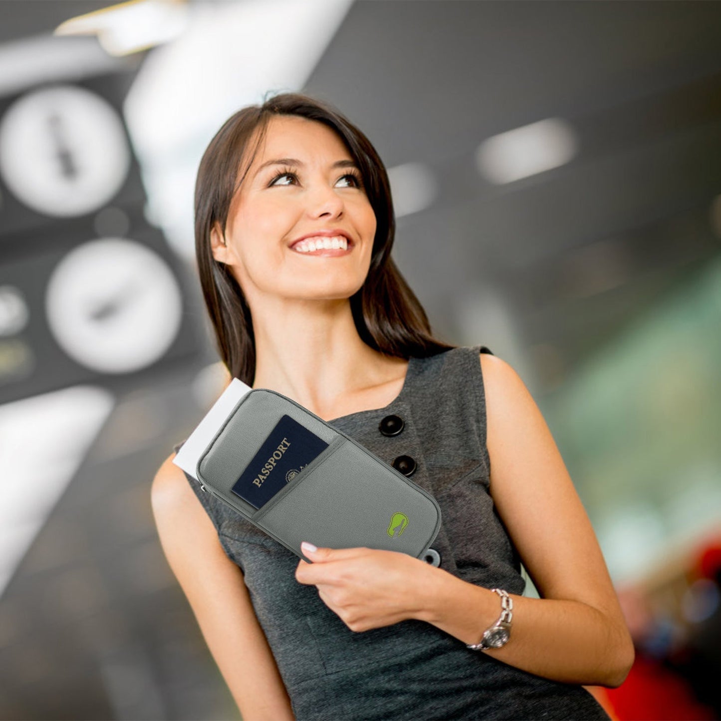 Water-Repellent Passport Wallet & Phone Organizer for Business Travel - Feeling My Adventure