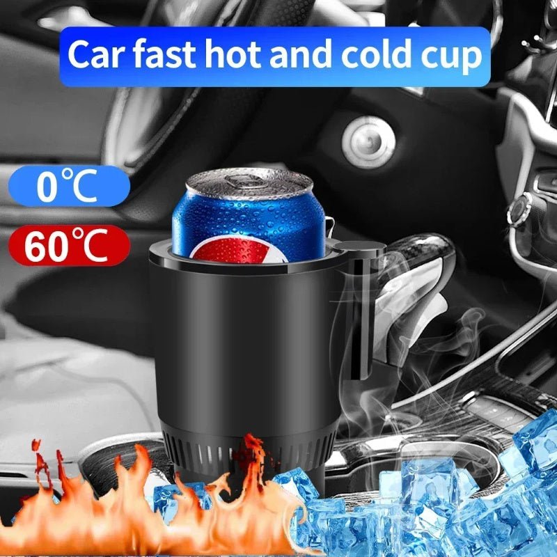 2-in-1 12V Smart Car Cup Holder with Temperature Display - Feeling My Adventure