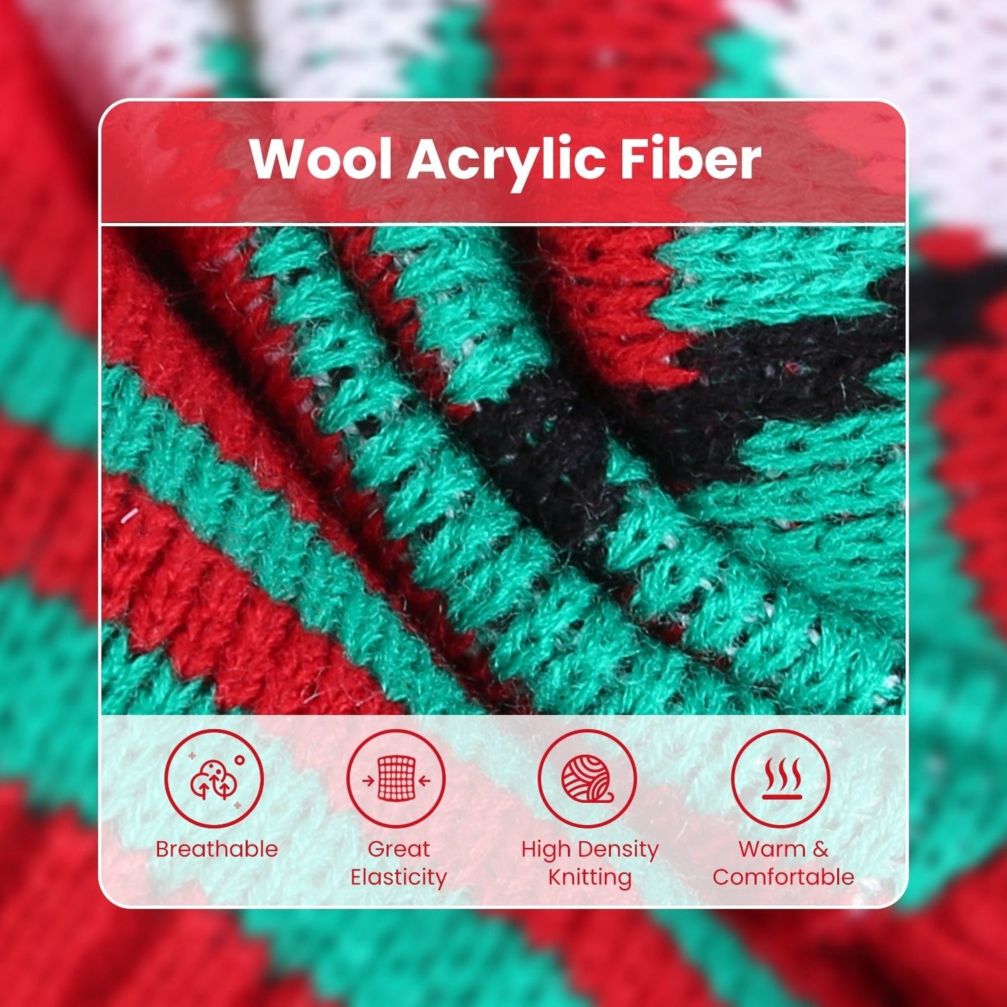 Pet Christmas Turtleneck Sweater - 2 Patterns, 4 Sizes - Feeling My Adventure