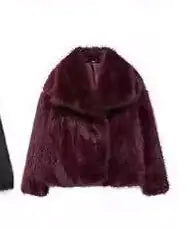 Chic Winter Plush Coat Feeling My Adventure