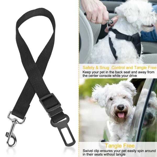 2Pcs Pet Dog Seat Belt Leash Adjustable Pet Dog Cat Safety Leads Harness - Feeling My Adventure