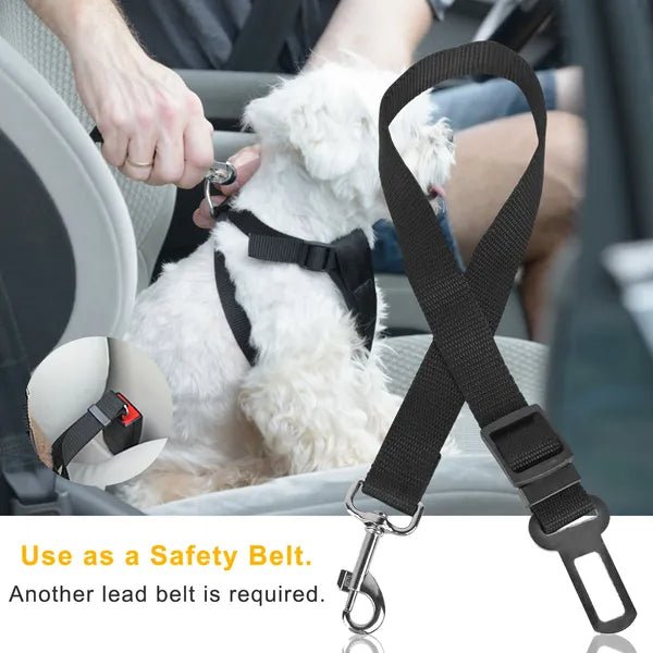 2Pcs Pet Dog Seat Belt Leash Adjustable Pet Dog Cat Safety Leads Harness - Feeling My Adventure