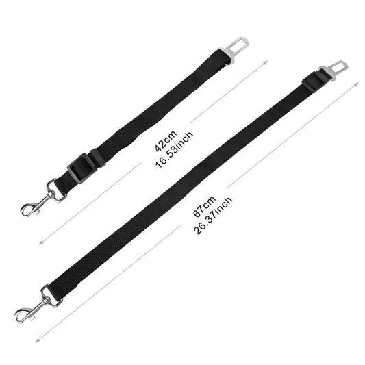 2Pcs Pet Dog Seat Belt Leash Adjustable Pet Dog Cat Safety Leads Harness - Feeling My Adventure