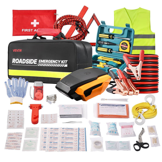 32 Pcs Car Emergency Kit With Medical Emergency First Aid Kit For Vehicles - Feeling My Adventure