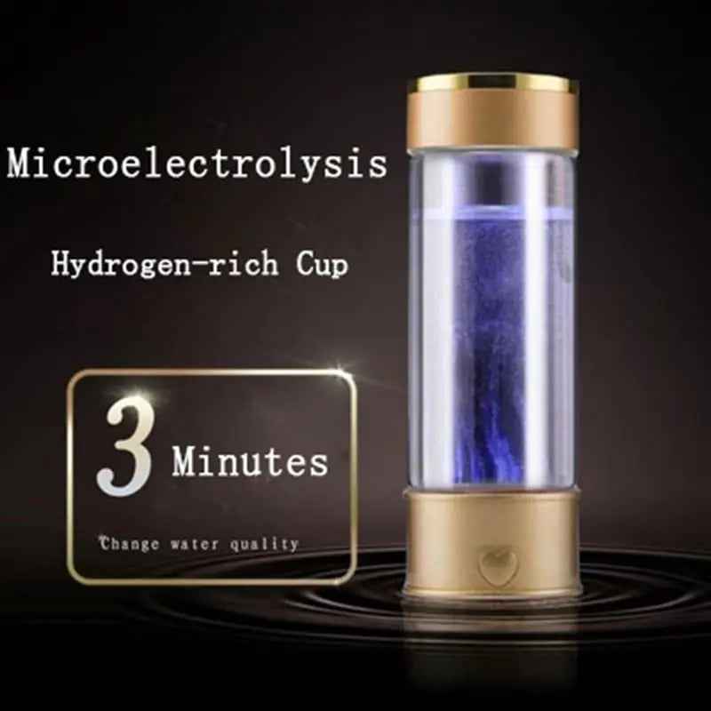Portable Hydrogen Water Generator: Rechargeable Alkaline Water Ionizer Bottle Feeling My Adventure