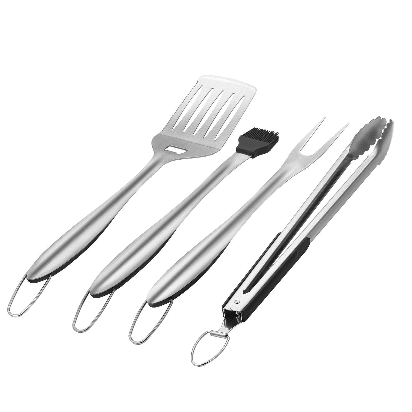 4PCS Grilling Tool Set BBQ Grill Accessories Stainless Steel Barbecue Utensil - Feeling My Adventure