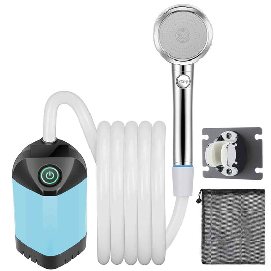 B013 Compact Camp Shower – Portable Refreshing Outdoor Shower (Blue) - Feeling My Adventure