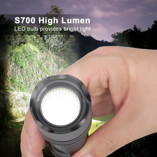 5.3oz Small & Extremely Zoomable LED Tactical Handheld Flashlight With Knife - Feeling My Adventure