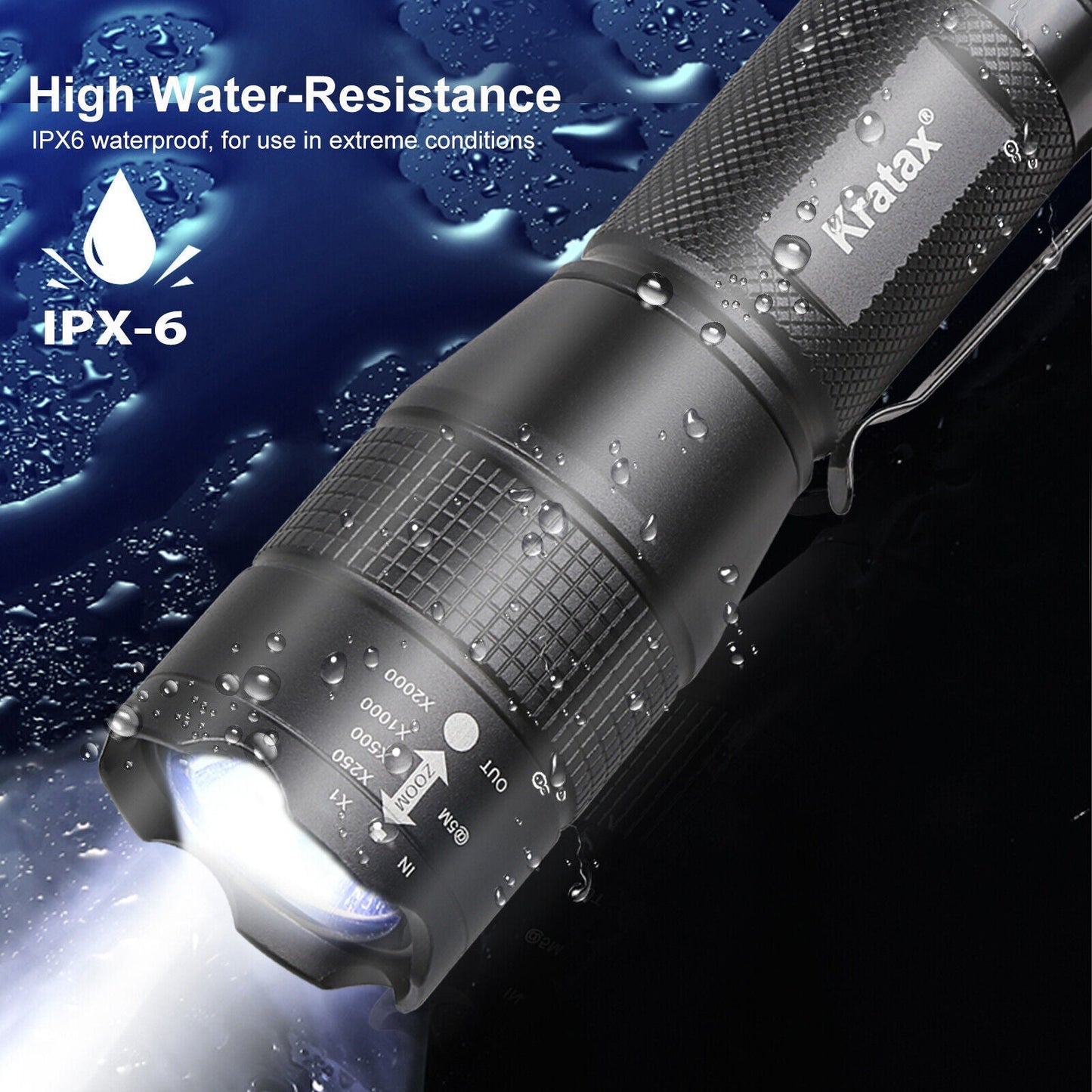 5.3oz Small & Extremely Zoomable LED Tactical Handheld Flashlight With Knife - Feeling My Adventure