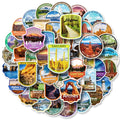 National Park Adventure Stickers Set for Travelers - 62 Pcs