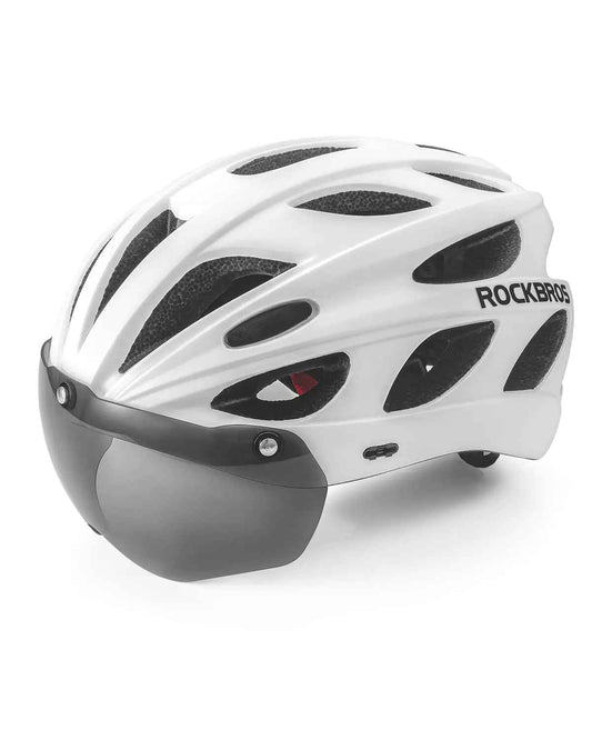 ROCKBROS Adjustable Cycling Helmet with Visor & Goggles Feeling My Adventure