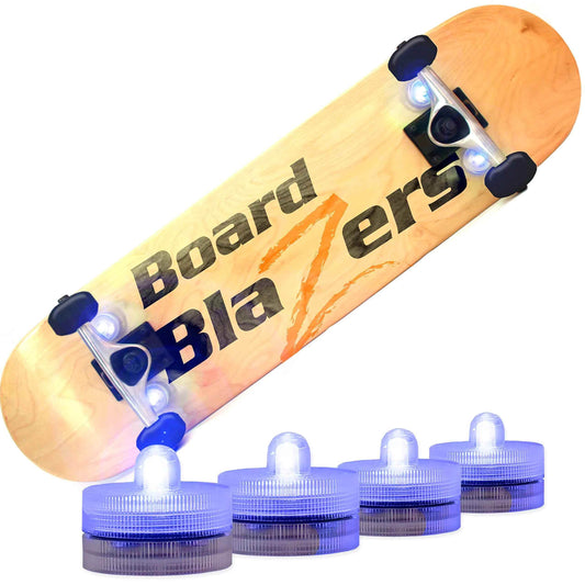 Blazing Blue LED Underglow Lights for Skateboards, Longboards & Scooters – Original Skateboard Accessories – Cool Gift for Skateboarders - Feeling My Adventure