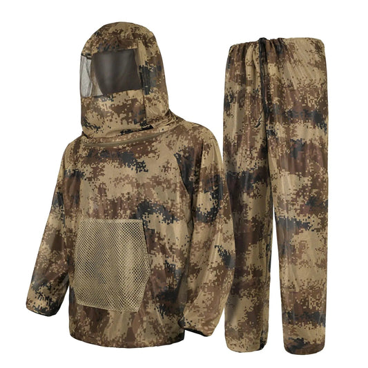 LOOGU Mosquito Suits Net Bug Pants & Jacket Hood Sets - Ultra-fine Mesh - With Fishing Hiking Camping and Gardening Feeling My Adventure