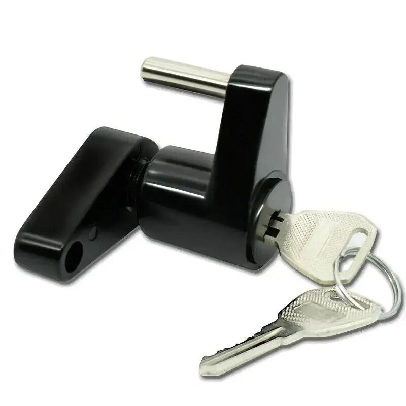 Trailer Hitch Coupler Lock Dia 1/4" Span 3/4" For Tow Boat RV Truck Car + 2 Keys Feeling My Adventure
