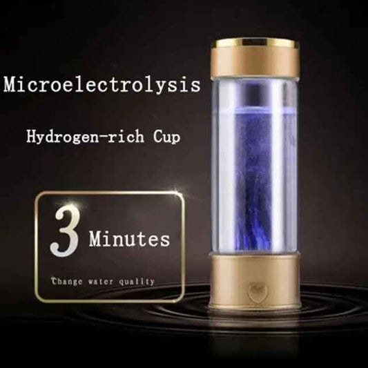 Portable Hydrogen Water Generator: Rechargeable Alkaline Water Ionizer Bottle Feeling My Adventure