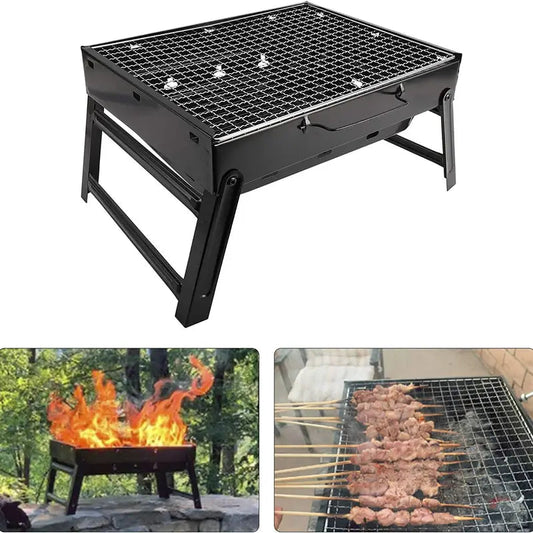 Portable Stainless Steel Charcoal Grill for Outdoor Use Feeling My Adventure