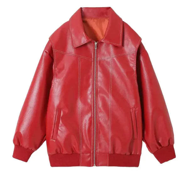 Chic Zip-Up Biker Jacket Feeling My Adventure