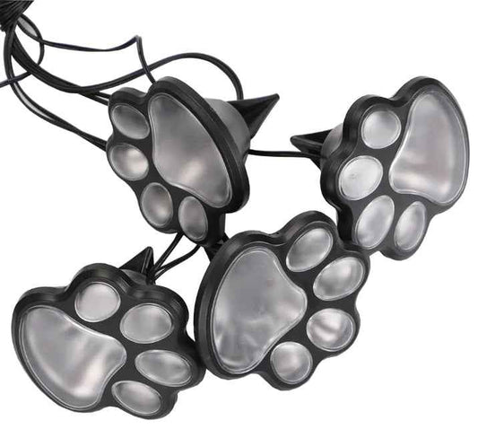 Outdoor Solar Bear Paw Landscape Stake Lights Feeling My Adventure