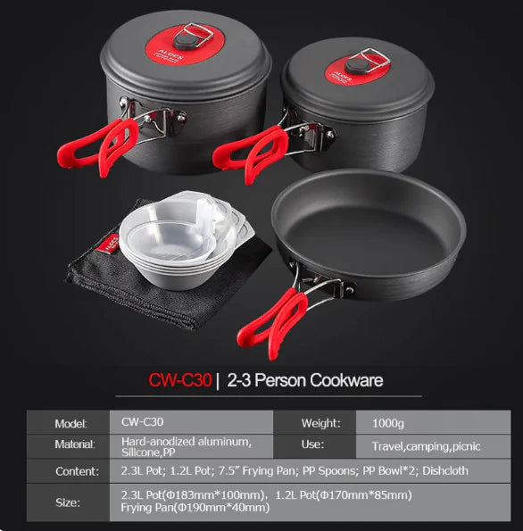 Portable Outdoor Cookware Set Feeling My Adventure