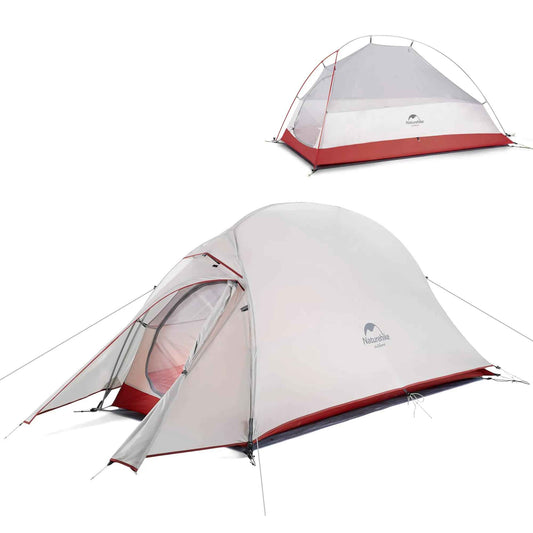 Naturehike Cloud-Up 1 Person Tent Lightweight Backpacking Tent for One Man Waterproof Ultralight Single Person Tent Double Layer One Person Tent for Camping Hiking Backpacking Feeling My Adventure