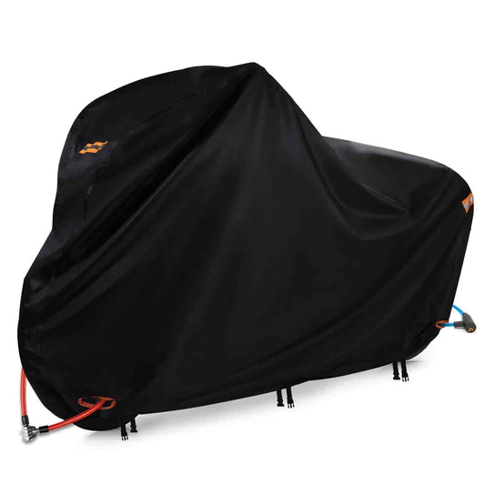 Bike Cover Waterproof Outdoor – Heavy Duty 420D Ripstop with Lock Holes & 3 Buckles – UV, Snow & Wind Proof for Mountain, Road & Electric Bikes - Feeling My Adventure
