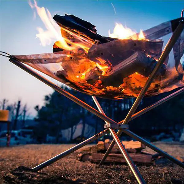 Portable Outdoor Fire Pit and BBQ Grill架 Feeling My Adventure