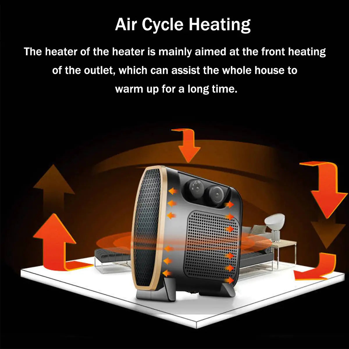 Konozi Mini Electric Heater - Energy Saving Desk Model Feeling My Adventure