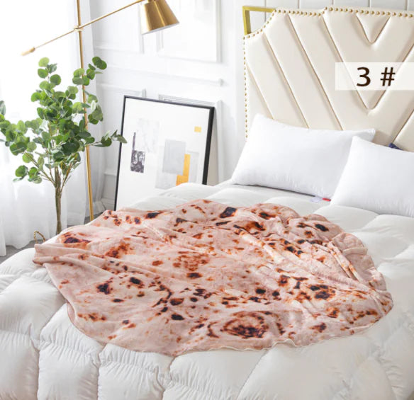 Milk Velvet Blanket, Burrito Blanket for Home Use Feeling My Adventure