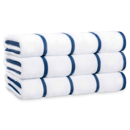 Pool Side Beach Towels Oversized 3 Pcs Set Cotton Towel Extra Large 70x35 Inch Feeling My Adventure