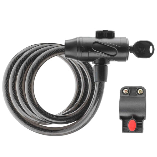 Gotrax LockGuard Scooter Locks 4 Feet Bike Locks Cable Heavy Duty Anti Theft Bicycle Lock with Mounting Bracket and 2 Keys Cable Lock Suitable for Scooters and Bikes (Key Lock) Feeling My Adventure