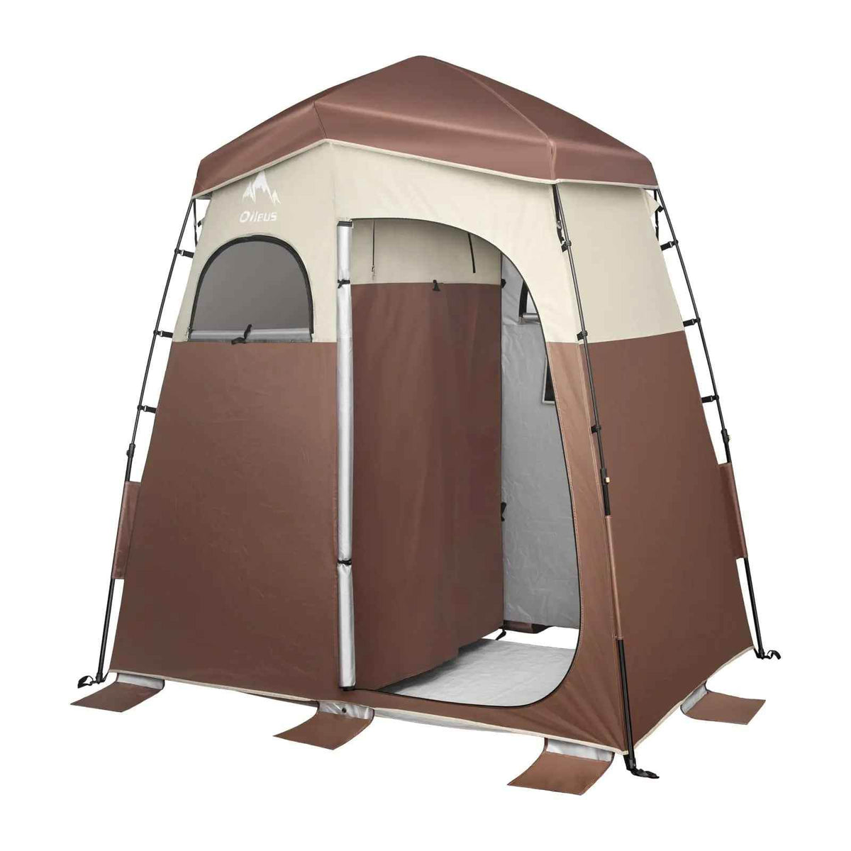 2-Room Pop Up Camping Shower Tent – Oversized Portable Toilet & Privacy Changing Tent for Outdoor Camping - Feeling My Adventure