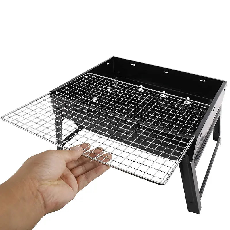 Portable Stainless Steel Charcoal Grill for Outdoor Use Feeling My Adventure